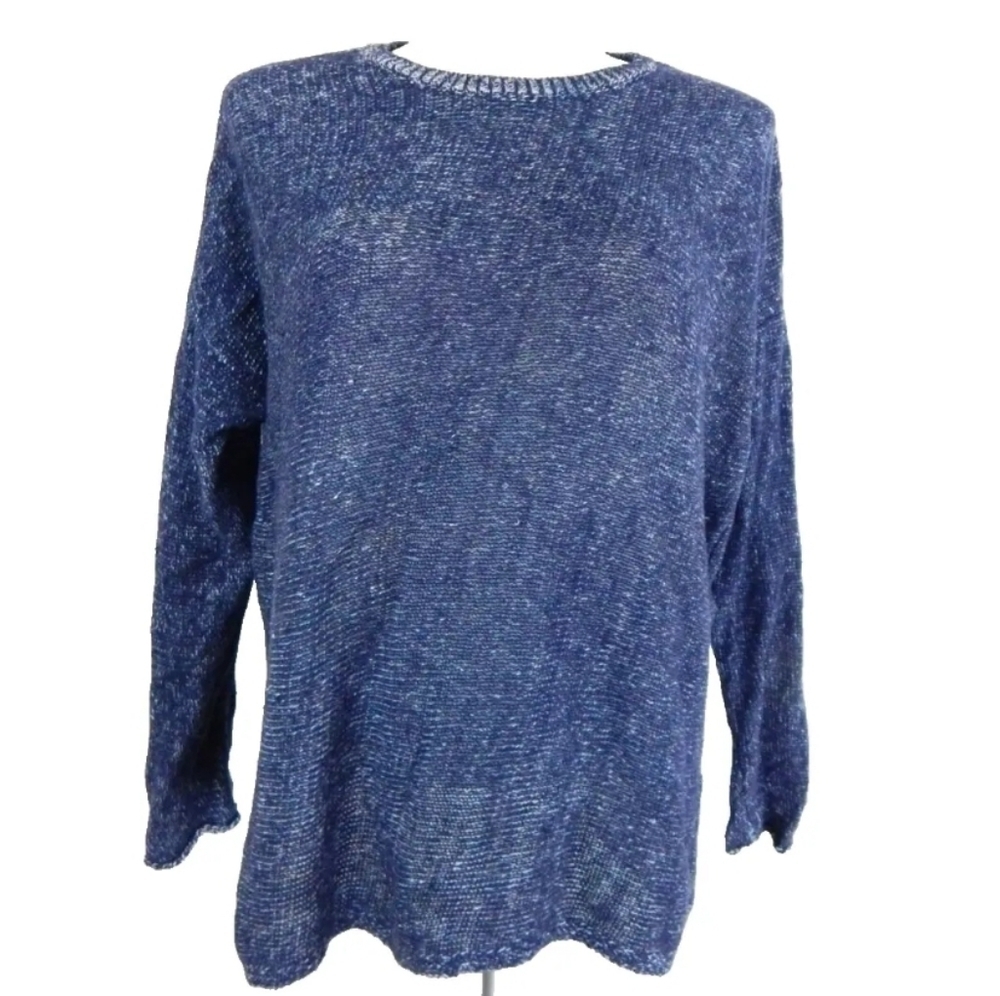 Eileen Fisher Organic Linen Boxy Sweater